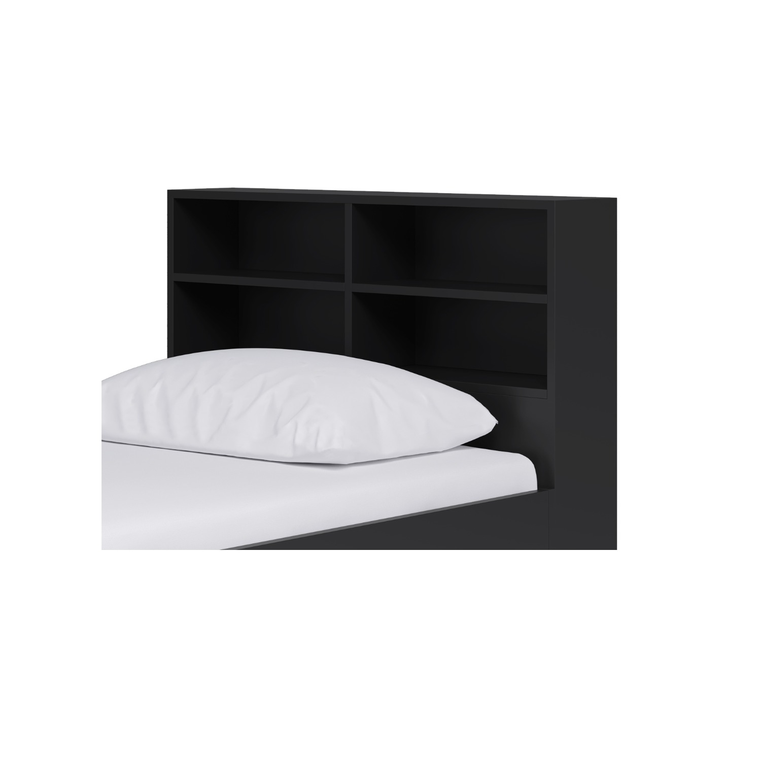 k4b_1_wr.jpg Bookcase Headboard Attachment - Black - Image 1