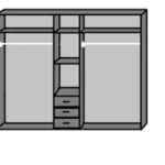 Kelso 5 Door Wardrobe