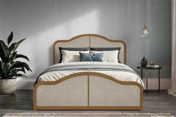 Kensington Pine Rattan Ottoman Bed