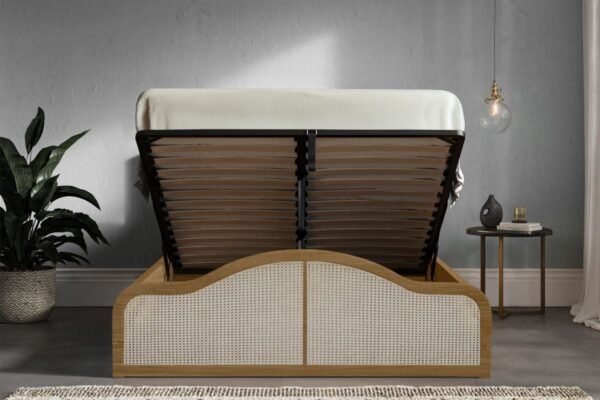Kensington Pine Rattan Ottoman Bed - Image 2