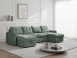 Kirkby U Shape Corner Sofa Bed