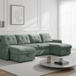 Kirkby U Shape Corner Sofa Bed