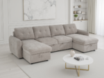 Kirkby U Shape Corner Sofa Bed