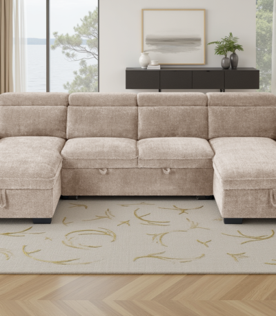 Langdale U Shape Corner Sofa Bed
