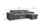 Lathom Universal Corner Sofa Bed