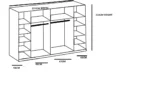 Launceston 4 Door Wardrobe