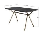 Lexi Dining Table with 4 Isla Swivel Dining Chairs