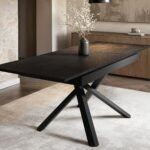 Lexi & Isla Dining Set Extendable Table with 4 Swivel Chairs