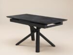 Lexi & Isla Dining Set Extendable Table with 4 Swivel Chairs