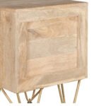 Light Gold 2 Drawer Side Table - Image 5