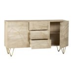 Light Gold Extra Large Sideboard 3 Drawers and 2 Doors - Image 5
