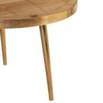 Light Gold Round Coffee Table - Image 2