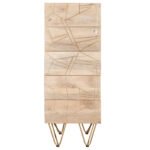 Light Gold Tall Chest of Drawers - Image 2