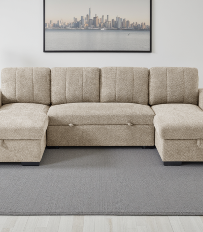 Lindale U Shape Corner Sofa Bed