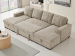 Lindale U Shape Corner Sofa Bed - Image 2