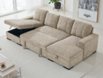 Lindale U Shape Corner Sofa Bed - Image 3