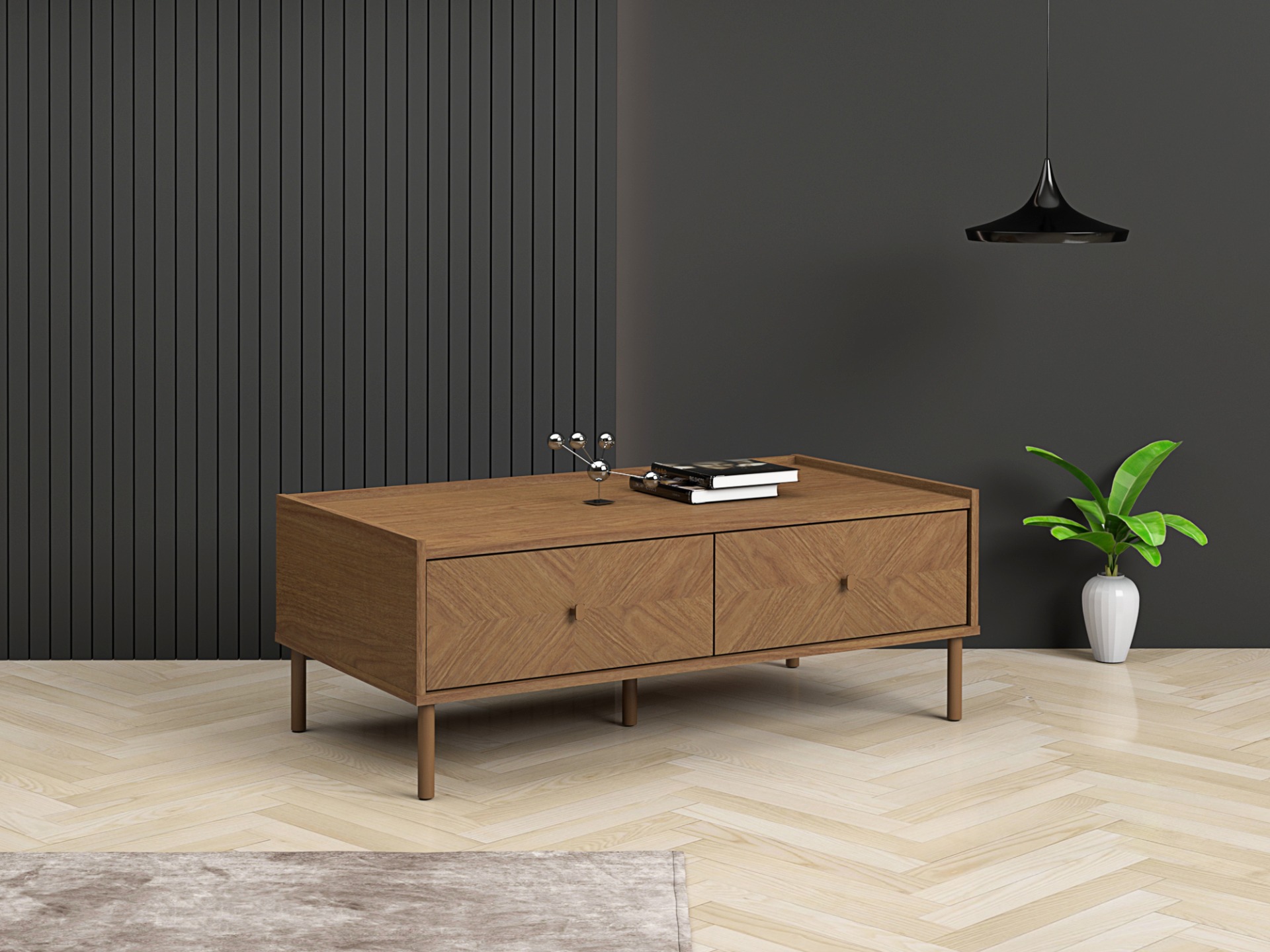 lv80cft8014_2.jpg LV80 Coffee Table - Light Oak - Image 1
