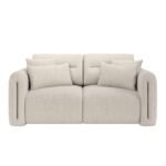 Mabel 2 Seater Sofa Beige Chenille