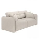 Mabel 3 Seater Sofa Beige Chenille