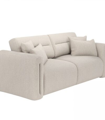 Mabel 3 Seater Sofa Beige Chenille