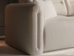 Mabel 3 Seater Sofa Beige Chenille