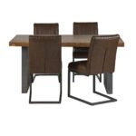 Metropolis Industrial Dining Table - Image 4