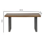 Metropolis Industrial Dining Table - Image 5