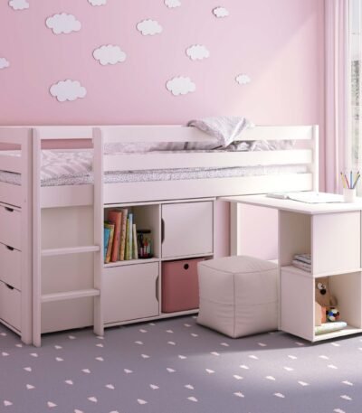 Nora Mid Sleeper Full Set White