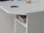 Power Z LED Gaming Desk White