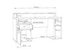Power Z LED Gaming Desk White