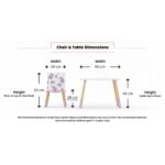 Peppa Pig Table and 2 Chairs - Pattern - Image 4
