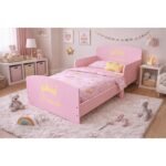 Princess Wooden Toddler Bed with Safety Rails