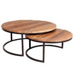 Railway Sleeper Coffee Tables - Set of 2