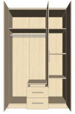 Ripon 3 Door Wardrobe 120cm
