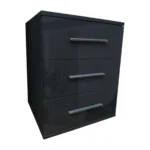 Ripon 3 Drawer Bedside Table - Image 4
