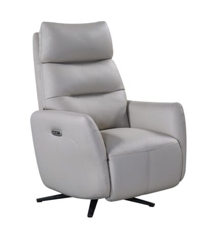 Saltaire Leather Electric Swivel Recliner Chair