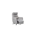 Saltaire Leather Electric Swivel Recliner Chair