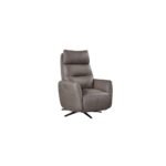Saltaire Leather Electric Swivel Recliner Chair