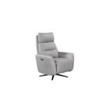 Saltaire Leather Rise and Recline Swivel Chair