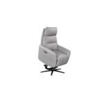 Saltaire Leather Rise and Recline Swivel Chair