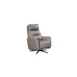 Saltaire Leather Rise and Recline Swivel Chair