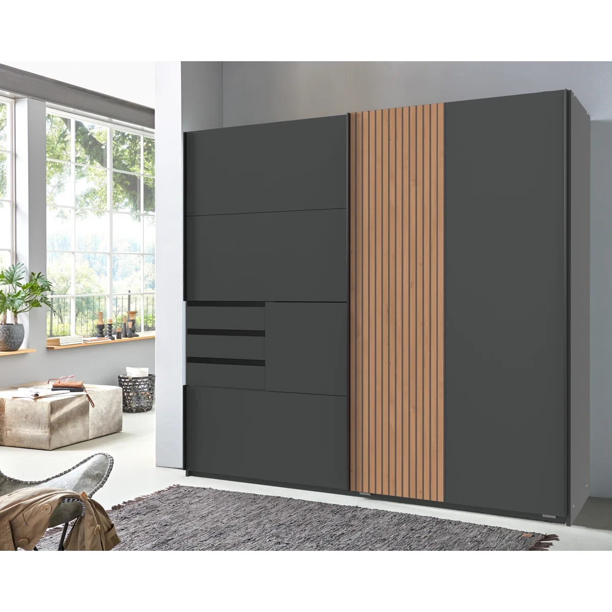 Sandbach 180cm 2 Door 3 Drawer Wardrobe Sandbach 180cm 2 Door 3 Drawer Wardrobe