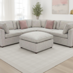 Sandwood Large Corner Sofa with Footstool