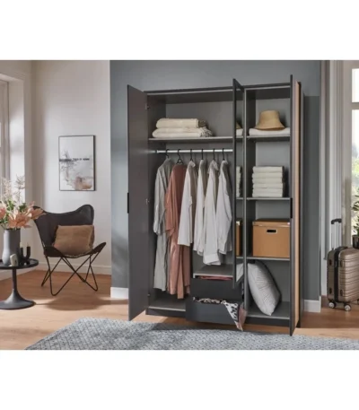 Settle 3 Door Wardrobe with Drawers