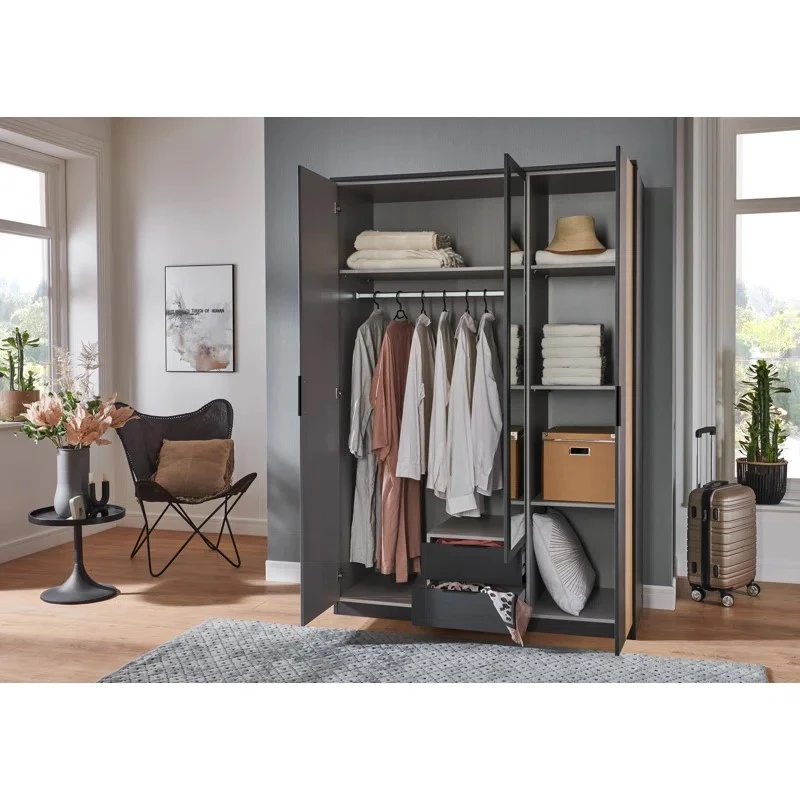 Settle 3 Door Wardrobe with Drawers Settle 3 Door Wardrobe with Drawers