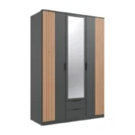 Settle 3 Door Wardrobe with Drawers - Image 6