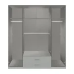 Settle 4 Door Wardrobe - Image 5