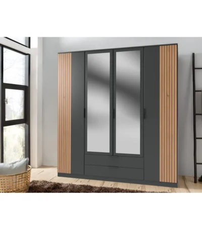 Settle 4 Door Wardrobe with Mirrors