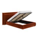 Sigrid Velvet Cushion Headboard Ottoman Bed
