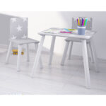 Star Table and 2 Chairs - Grey